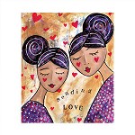 dubbele wenskaart met envelop
15 x 15 cm
kringlooppapier